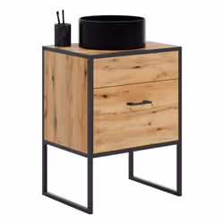 Ensemble de salle de bain AURA - le meuble loft parfait pour votre salle de bain Conception de style loft moderne L'ensemble  ...