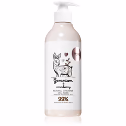 Le produit Yope Geranium &amp; Cranberry garantit un soin quotidien délicat et respectueux des parties intimes du corps.