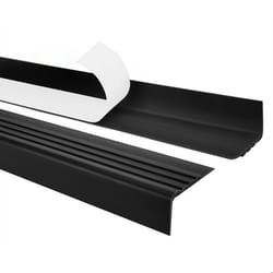 11m profilé descalier nez de marche adhésif antidérapant PVC noir RM 30 x 27 mm