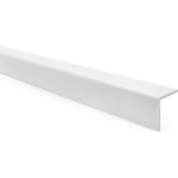 Cornière de protection dangle adhésive en PVC souple blanc 27 x 27 mm 200 cm