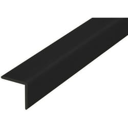Cornière de protection dangle adhésive en PVC souple noir 27 x 27 mm 200 cm