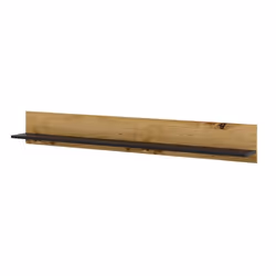 Étagère murale à suspendre AURA 150 cm en chêne artisan noir mat