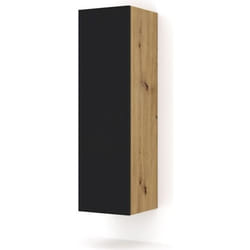 Armoire murale DUO 120 cm chêne artisan noir mat