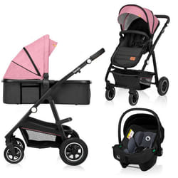 Lionelo Amber Poussette tout-terrain 1 siège(s) Noir, Rose