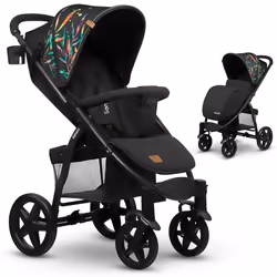 Poussette canne universelle LIONELO Annet Plus - Jusquà 22 kg - Sécurité 5 points dattache