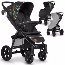 Poussette canne tout terrain LIONELO Annet Tour - Jusquà 22 kg - Grandes roues - Accessoires - Dreamin