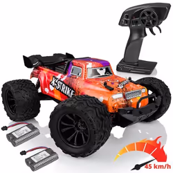OVERMAX X-Strike - RC Voiture télécommandée - Échelle 1:16 - 20 min - 30 km-h - Portée 100 m - Lumières LED - Entraînement 4 ...