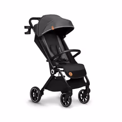 Lionelo Cloe, Ciel de lit, Diable léger, Unisexe, Roues pleines, Pliable, Noir, Gris foncé