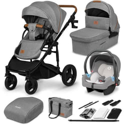Poussette combinée LIONELO Mari Tour - iSize - Gris