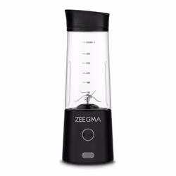 ZEEGMA Vitamine Go, Mixeur portable, 0,45 L, 300 W, Noir, Transparent