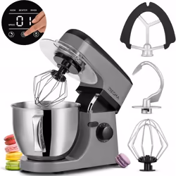 Robot culinaire planétaire Zeegma Planeet Mix - 1800W - 8 modes - Bol 5L - Écran tactile - Gris