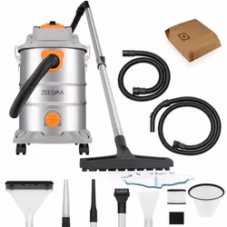 Aspirateur eau et poussière ZEEGMA Zonder Pro Multi - Cuve inox 25L - filtre HEPA - 1600W