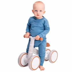 Draisienne à 4 Roues EVA - LIONELO Villy - Vélo enfant - 1-3 ans (jusquà 30 kg) - Ergonomique - Beige