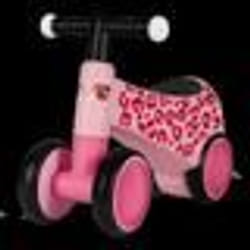 Draisienne à 4 Roues EVA - LIONELO Sammy - Vélo enfant - Lumières colorées - 1-3 ans (jusquà 30 kg) - Ergonomique - Rose