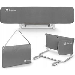 LIONELO Lora XL - Barrière de lit bébé - Pliable rangement plus facile - Protection anti-chute - 150cm - Gris