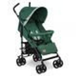 Poussette canne compacte LIONELO Elia - Tres Légère - 6-36 mois - Moustiquaire incluse - Amortisseurs avant - Vert