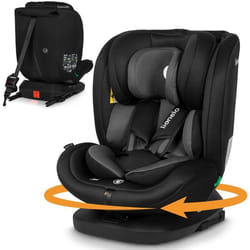 Siège-auto évolutif 40-150 cm LIONELO Bastiaan i-Size - Base pivotante 360° - ISOFIX - De 0 à 36 kg - Groupe 0/1/2/3 - Gris
