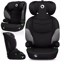 LIONELO Lars i-Size - Siège-auto bébé évolutif - 100-150 cm - Groupe 2/3 - Têtière réglable en hauteur - Gris