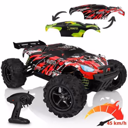 OVERMAX X-Monster 3.5 - RC Voiture télécommandée - 30 km/h - Échelle 1:18 - 40 min - Portée 100 m - Entraînement 4 x 4