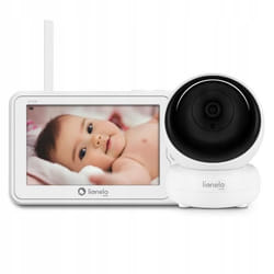 LIONELO Babyline 8.3 - Babyphone video 360° - Communication bidirectionnelle - Vision nocturne - Mode VOX - Capteur de température
