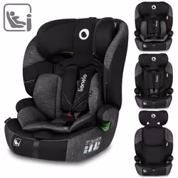 Siège auto bébé évolutif - LIONELO Levi One i-Size - 76-150 cm - Groupe 1/2/3 - Noir