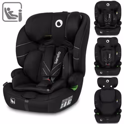 Siège auto bébé évolutif LIONELO Levi One i-Size - 76-150 cm - Groupe 1/2/3 - Noir