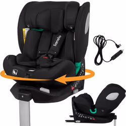 Siège-auto 360° LIONELO Braam iSize Air - ISOFIX - Base pivotante 360° - 40-150 cm - Groupe 0/1/2/3 - Ventilateur intégré - N ...