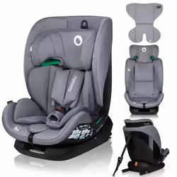Siège auto évolutif LIONELO Lavender i-Size - Groupe 1/2/3 - Face route - ISOFIX - Gris