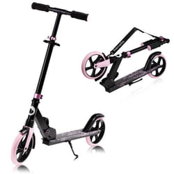 Trottinette - LIONELO - Luca - Jusquà 100kg - Rose - Roues de 20 cm