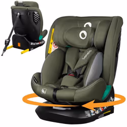 Siège-auto évolutif LIONELO Bastiaan One i-Size - Base pivotante 360° - 40-150 cm - 0 -36 kg - ISOFIX - Groupe 0+/1/2/3 - Ver ...