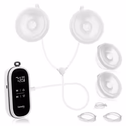 Tire-lait électrique LIONELO Twee Free - 9 niveaux d’intensité pour le massage - Affichage lisible