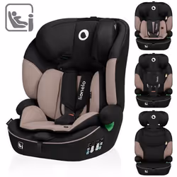 Siège auto évolutif LIONELO Levi i-Size - 76-150 cm - Groupe 1/2/3 - Beige