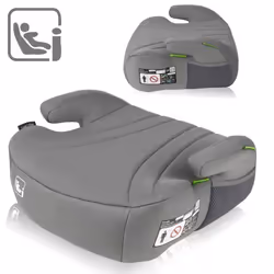 Siège auto rehausseur ceinturé LIONELO Luuk i-Size - 125-150cm - Groupe 2/3 (22-36 kg) - Gris