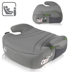 Siège auto rehausseur ceinturé LIONELO Luuk i-Size - 125-150cm - Groupe 2/3 (22-36 kg) - Gris