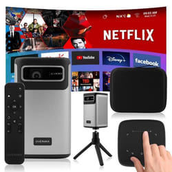 Vidéoprojecteur sans fil OVERMAX Multipic 8.1 - Home cinéma 4K - 200’’ - Haut-parleur - Keystone - 40 000h