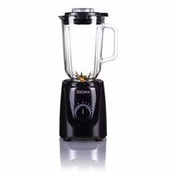 ZEEGMA Grand Vitamine Base 2,2 L Mélangeur de table 1000 W Noir, Transparent