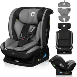Siège-auto bébé évolutif LIONELO Aart i-Size - 40-150 cm - De 0 à 36 kg - Soutien lombaire - Groupe 0+/1/2/3 - Gris