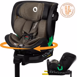 Siège-auto évolutif 40-150cm LIONELO Harmony iSize - Pivotant 360° - ISOFIX - 60% bambou - Groupe 0+/1/2/3 - Vert