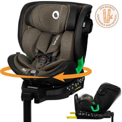 Siège-auto évolutif 40-150cm LIONELO Harmony iSize - Pivotant 360° - ISOFIX - 60% bambou - Groupe 0+/1/2/3 - Vert