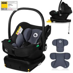 Siège-auto avec base ISOFIX - LIONELO Astrid i-Size - ADAC - Cosi bébé 40-87 cm - Légère - Noir