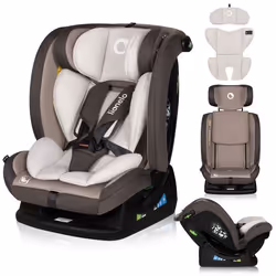 Siège-auto bébé évolutif LIONELO Aart i-Size - 40-150 cm - De 0 à 36 kg - Soutien lombaire - Groupe 0+/1/2/3 - Beige