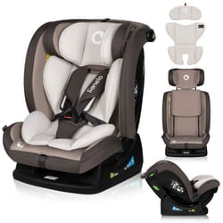 Siège-auto bébé évolutif LIONELO Aart i-Size - 40-150 cm - De 0 à 36 kg - Soutien lombaire - Groupe 0+/1/2/3 - Beige