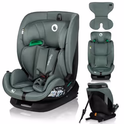 Siège auto évolutif 76-150 cm - LIONELO Lavender i-Size - Groupe 1/2/3 - ISOFIX - Ventilation du boîtier du siège - Vert