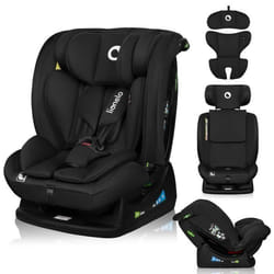 Siège-auto bébé évolutif LIONELO Izzy i-Size - 40-150 cm - De 0 à 36 kg - ISOFIX - Groupe 0+/1/2/3 - Noir