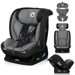 Siège-auto bébé évolutif LIONELO Izzy i-Size - 40-150 cm - De 0 à 36 kg - ISOFIX - Groupe 0+/1/2/3 - Gris