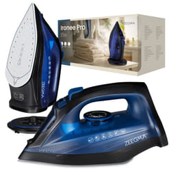 Fer à repasser sans fil - ZEEGMA - Ironee Pro - 2600 W - Semelle en Céramique - Anti-goutte - Noir