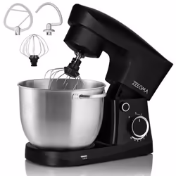 Robot pâtissier - ZEEGMA - Planeet Easy - 52 L - 1500W - 10 Vitesses - Noir