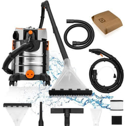Aspirateur Injecteur Extracteur - ZEEGMA - Zonder Pro Aqua - 20L Cuve Inox - 1400W - 4L Eau