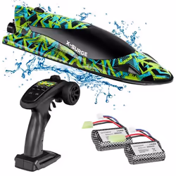Bateau radiocommandé - OVERMAX - X-Surge - Éclairage LED - 35 km/h - 2 x batterie