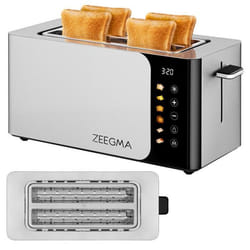 Grille-pain - ZEEGMA - Tostee Chef Smart - 4 tranches - 1500 W - 6 niveaux de dorage